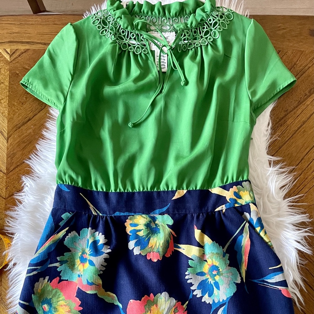 Tabitha Brand - Anthropologie mixed media dress size 14.